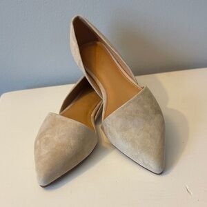 J. Crew Cream Pointed Flats